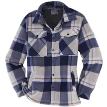Terrax Workwear Overshirt mit Sherpa-Futter beige/blau XL