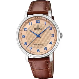 Festina Leder Herren Uhr Armbanduhr braun Luxus D2UF20660/2 - Braun