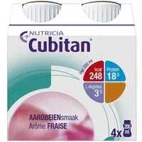 Cubitan Fraise Fluide 4x200 ml