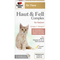 DOPPELHERZ für Tiere Haut&Fell Compl.Port.B.f.Kat. 25 St