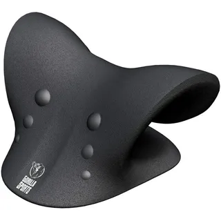 Gorilla Sports GORILLA SPORTS® Nackenstrecker - mit Triggerpunkten, Tasche, Schaumstoff, Schwarz - Nackenwolke, Nackenretter, Nackendehner, Körperhaltung Korrektur, Nacken Entspannung