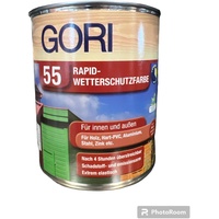 (13,32€/L) Gori 55 Rapid Wetterschutzfarbe Holz Base20 halbtransparent 4,5L