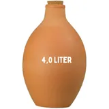 keep it grün Olla (4,0 Liter)| automatische Bewässerung aus Ton | Langzeitbewässerung bis zu 7 Tagen | Terracotta | umweltfreundlich und natürlich | passiv gießen in direkter Wurzelnähe