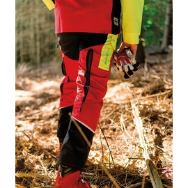 KOX Schnittschutzhose Mistral 3.0 Rot/Gelb - 56