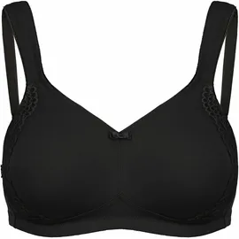 SUSA London Damen, Gr. 90, Cup C, schwarz, Obermaterial: 76% Polyamid, 24% Elasthan, BHs Minimizer-BH vorgeformte Cups, Spitze, blickdicht, elastisch