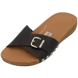 FitFlop Iqushion Adjustable Buckle Leather Badesandalen - Chocolate Brown - EU 38
