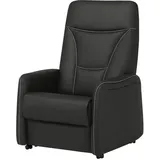 Hukla Fernsehsessel Manuel XL Leder 84 x 108 x 90 cm Schwarz elektrisch