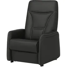 Hukla Fernsehsessel Manuel XL Leder 84 x 108 x 90 cm Schwarz elektrisch