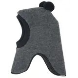 Maximo GOTS MINI-Schlupfmütze Wollfleece, Pompons, Jerseyfutter Made in Germany Wollfleece - 47