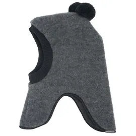 Maximo GOTS MINI-Schlupfmütze Wollfleece, Pompons, Jerseyfutter Made in Germany Wollfleece - 47