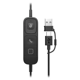 Poly HP | Poly Mission 625 Stereo-Headset USB-C/A, kabelgebunden, KI-Geräuschunterdrückung, inkl. Etui, Bulk-Verpackung (Kommerzielles Produkt)