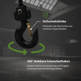 Trutzholm Kettenzug Stahl 3 m grün