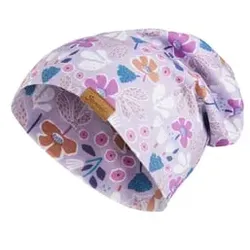 Sterntaler Beanie graphisch flieder, 51 cm