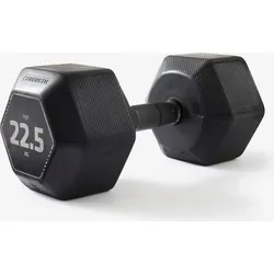 Hantel Crosstraining Krafttraining 22.5 kg - Hex Dumbbell schwarz SCHWARZ No Size