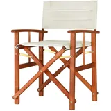 CASARIA Cannes Regiestuhl 48 x 56,5 x 86 cm creme klappbar