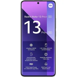 Xiaomi Redmi Note 13 Pro+ 5G 12 GB RAM 512 GB Aurora Purple