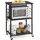 VASAGLE Küchenschrank Servierwagen 60 x 40 x 89 cm Schwarz