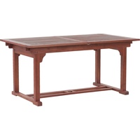 Beliani Gartentisch aus Holz ausziehbar 160/220 x 90 cm Gartenmöbel, Holzmöbel,