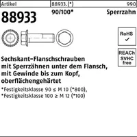 Industrial Quality Supplies Sechskant-Flanschschraube VG M8x25 Stahl blank m.
