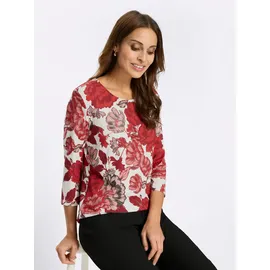 Lady Witt T-Shirt Rundhals-Shirt 3/4-Arm beige|rot 44