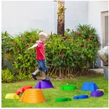 Outsunny Balance Fluss-Steine 11-teilig Stapelbar