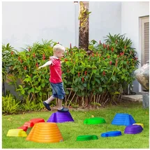 Outsunny Balance Fluss-Steine 11-teilig Stapelbar