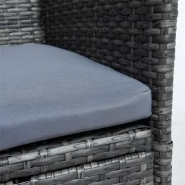 Estexo Gartenbank 125 x 53 x 86 cm Grau