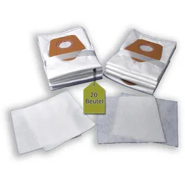 eVendix 20 Staubsaugerbeutel passend für EIO PREMIER - SERIE, + 4 Mikro-Filter + 4 Motor-Filter