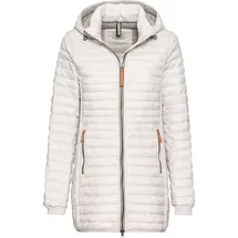 CAMEL ACTIVE Damen Steppjacke mit abnehmbarer Kapuze Perlweiß, womenswear-38 - 38