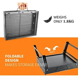 Sunjas Holzkohlegrill schwarz