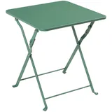 [en.casa] Klapptisch Vegårshei Stahl 45x40x40 cm Grün