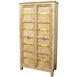 Marrakesch Orient & Mediterran Interior Marrakesch Boho Kleiderschrank 185 x 0 x 0 cm Weiß