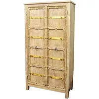 Marrakesch Orient & Mediterran Interior Bilel Dielenschrank 185 x 0 x 0 cm Weiß