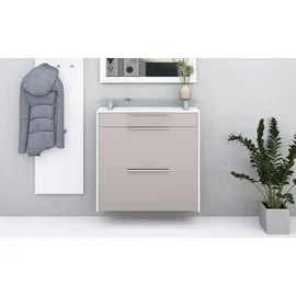 borchardt Möbel Oliva Schuhschrank 89 x 24 x 96 cm braun/weiß