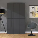 Vicco Kleiderschrank Claus, Anthrazit, 111 x 191.5 cm mit 6 Türen
