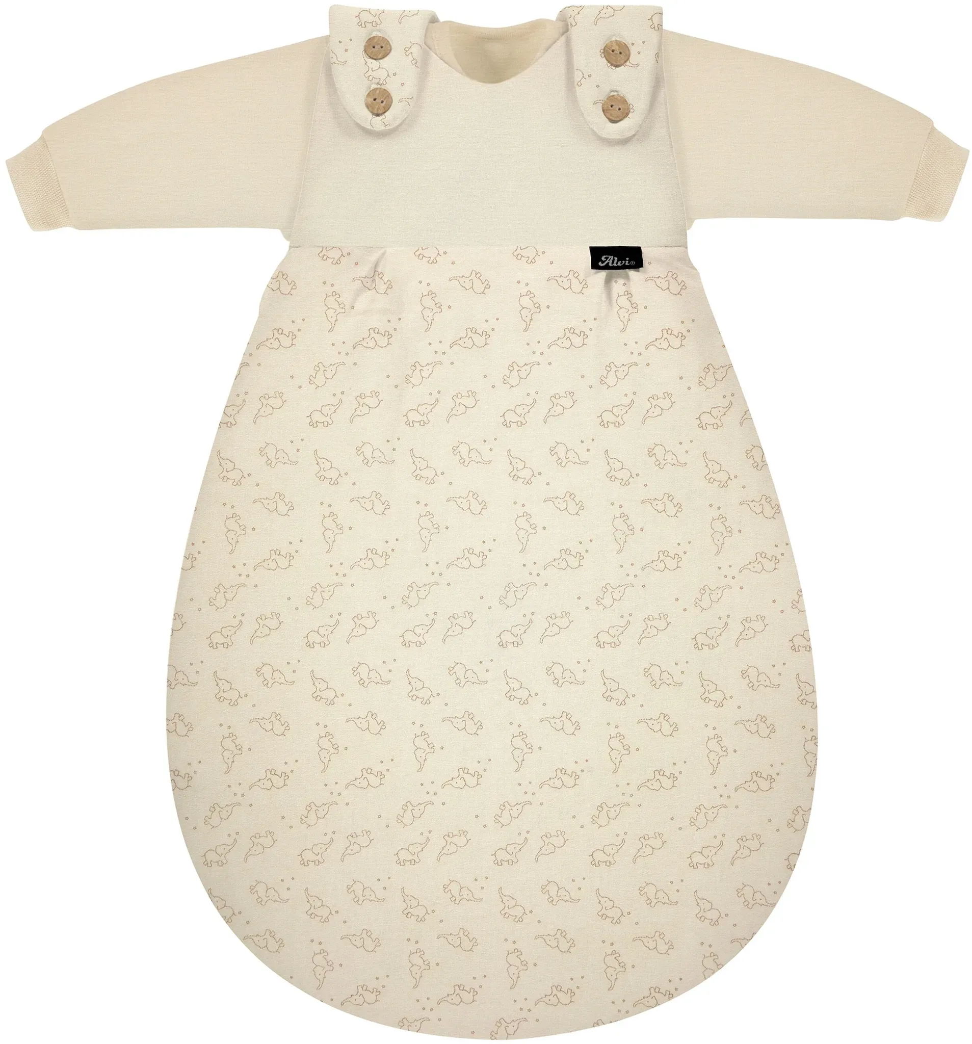 Alvi BABY-MÄXCHEN 3-tlg. Ganzjahresschlafsack Organic Cotton 2.5 TOG, natur, 50
