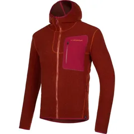 La Sportiva Agon Hoody Fleecejacke Herren Hawaiian Sun/Sangria S
