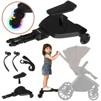 Lionelo Buggy Board 2-in-1 Mitfahrbrett für Kinderwagen mit Sitz,