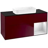 Villeroy & Boch Finion Waschtischunterschrank F712MTHB 120x60,3x50,1cm, Regal rechts White matt lacquer, Peony Matt