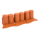 Prosperplast Palisade 302 x 10 cm 12 Stück Terracotta