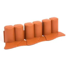 Prosperplast Palisade 302 x 10 cm 12 Stück Terracotta