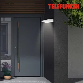 Telefunken Außenwandleuchte Kunststoff, Metall 17,2x14,1x5,2 cm inkl. LED 10 W weiß
