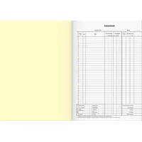 KÖNIG & EBHARDT 8626532 Geschäftsbuch / Kassenbuch (A4, zum Durchschreiben 2 x 50 Blatt Klebebindung)