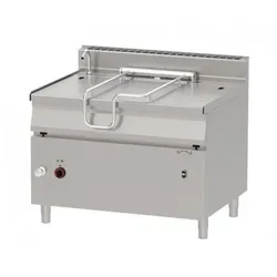 Groju Gas Kippbratpfanne Bratpfanne Kipppfanne 120L 1200x900x900mm elektrische Kippvorrichtung Edelstahl Boden