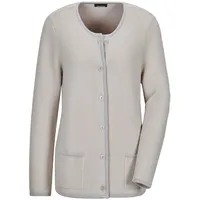 GOLDNER Elegante Strickjacke mit Taschen Beige 46