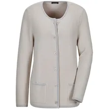 GOLDNER Elegante Strickjacke mit Taschen Beige 46