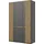 Musterring Drehtürenschrank Isabelle 148,4 x 236 x 58 cm Grau