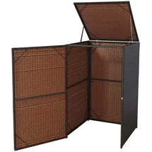 MCW Mülltonnenverkleidung E25 110 x 65 x 66 cm braun