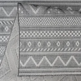 Paco Home Vermont 184 Webteppich 300 x 400 cm grau