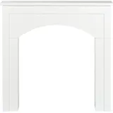 Kaminumrandung Weiß Mdf-platte Mit Sockel Schmal Retro Stil Klassisch Kaminkonsole Kaminattrappe Wohnzimmer Schlafzimmer Flur Esszimmer